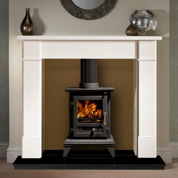 Firefox Stove Suite Brompton Limestone Mantel Cast Fireplaces
