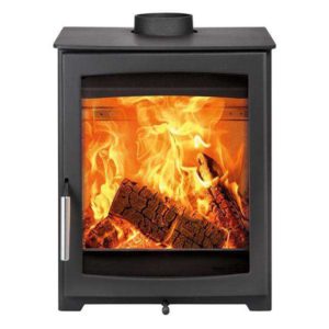 Parkray Aspect 5 Stove Suite Brompton Limestone Mantel - Cast Fireplaces
